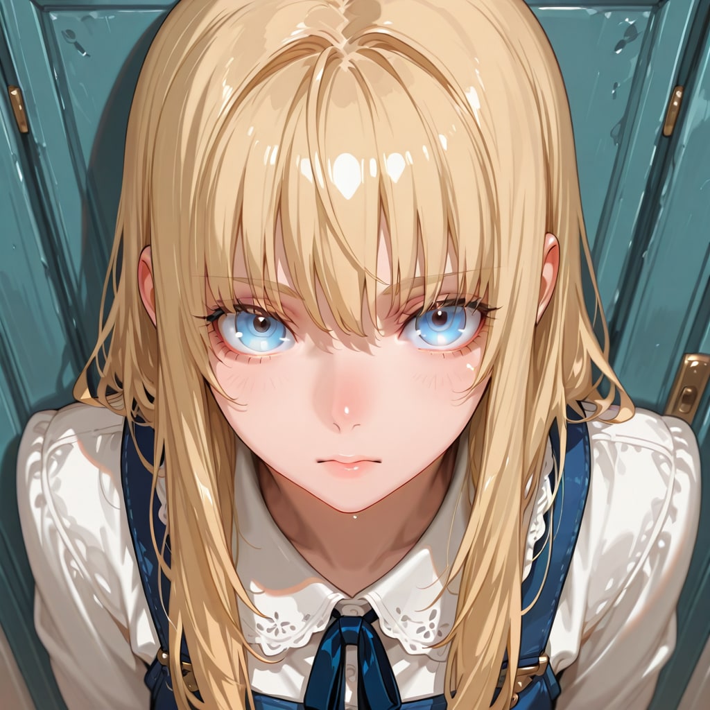 金髪の蒼い瞳の少女 | の人気AIイラスト・グラビア