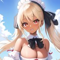 白いドレスの褐色ガール 2枚目