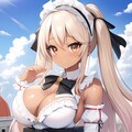 白いドレスの褐色ガール 4枚目