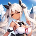 白いドレスの褐色ガール 5枚目