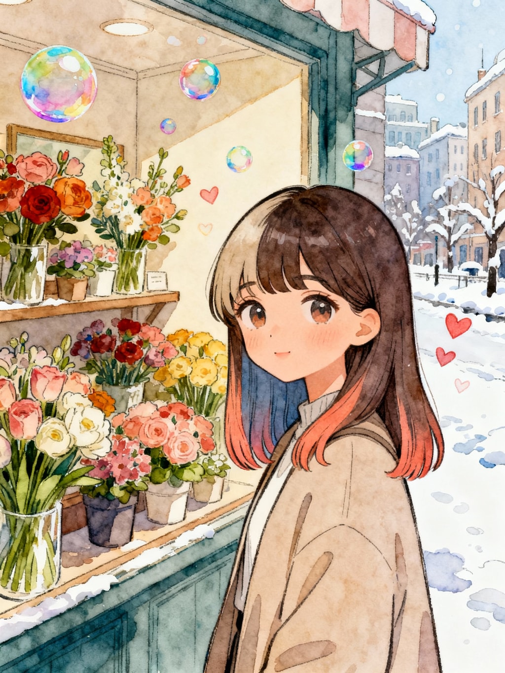 お花を見てるだけで幸せな気持ちになるよね💕