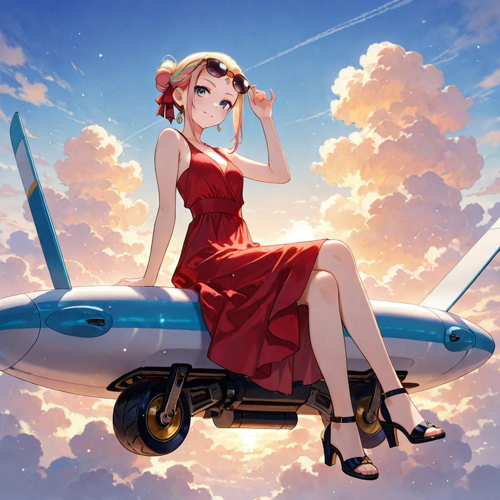 空に向けた魔法のサングラス