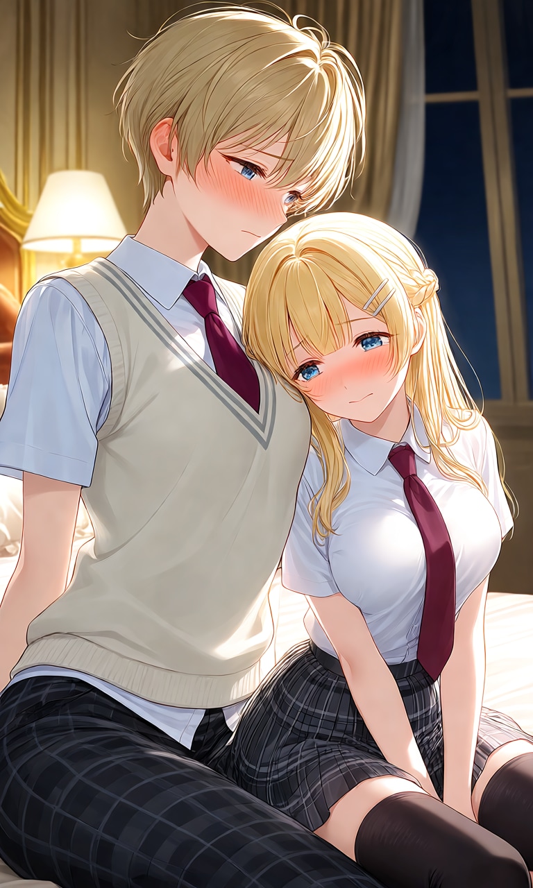 双子の部屋に呼び出される | の人気AIイラスト・グラビア