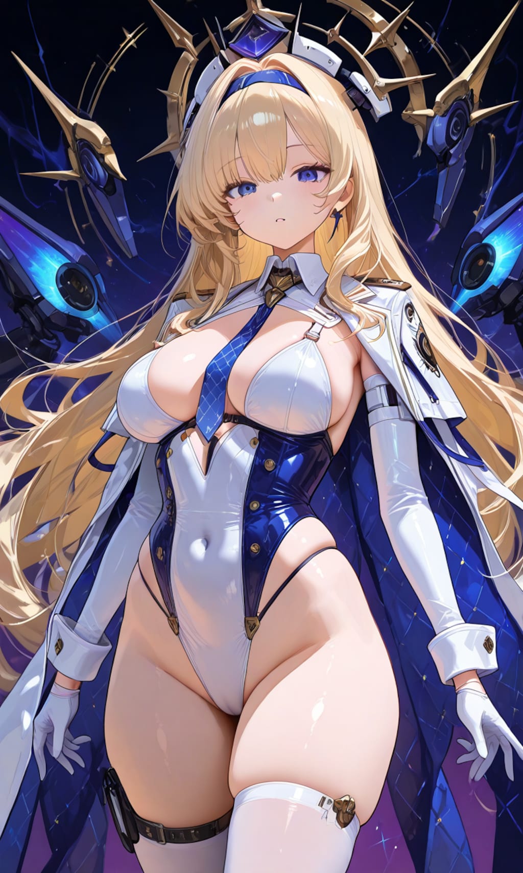 ヘアバンドと金髪