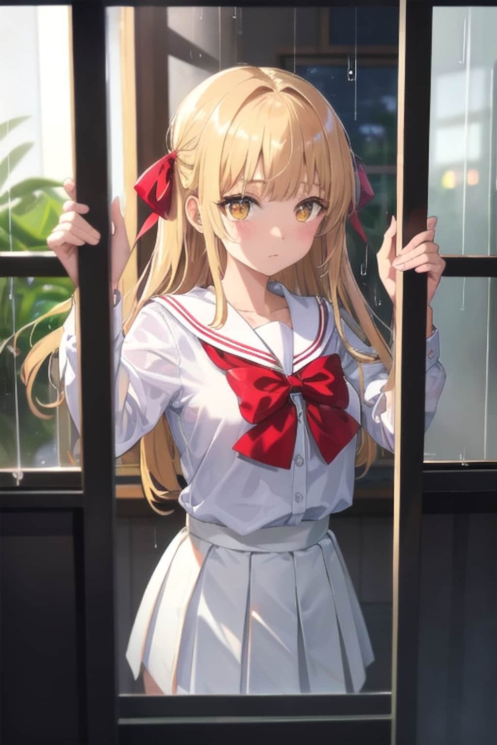 雨の訪れ