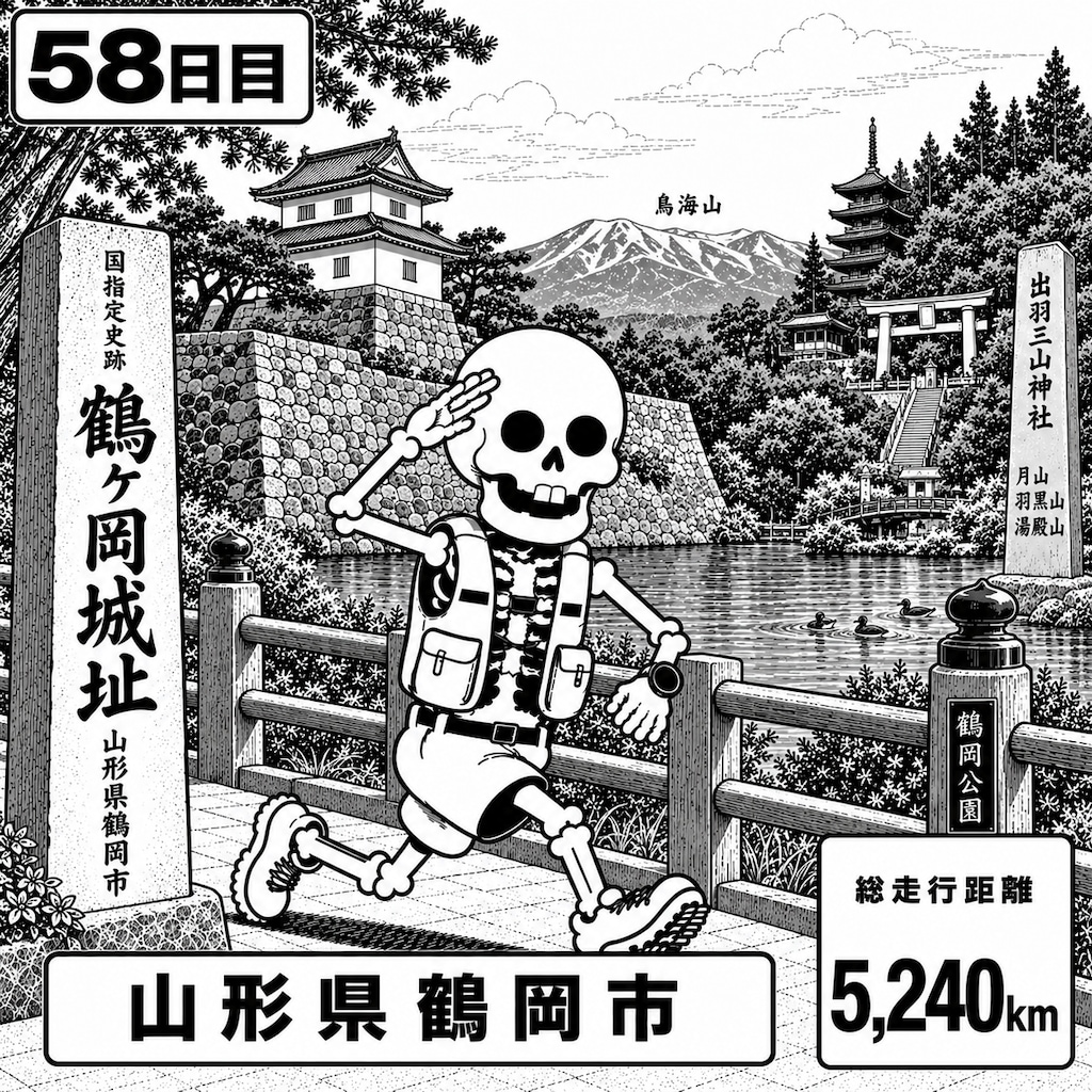 山形県鶴岡市に到着