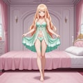 レクシア・フォン・アルセリア【ベビードール グリーン】1 2枚目