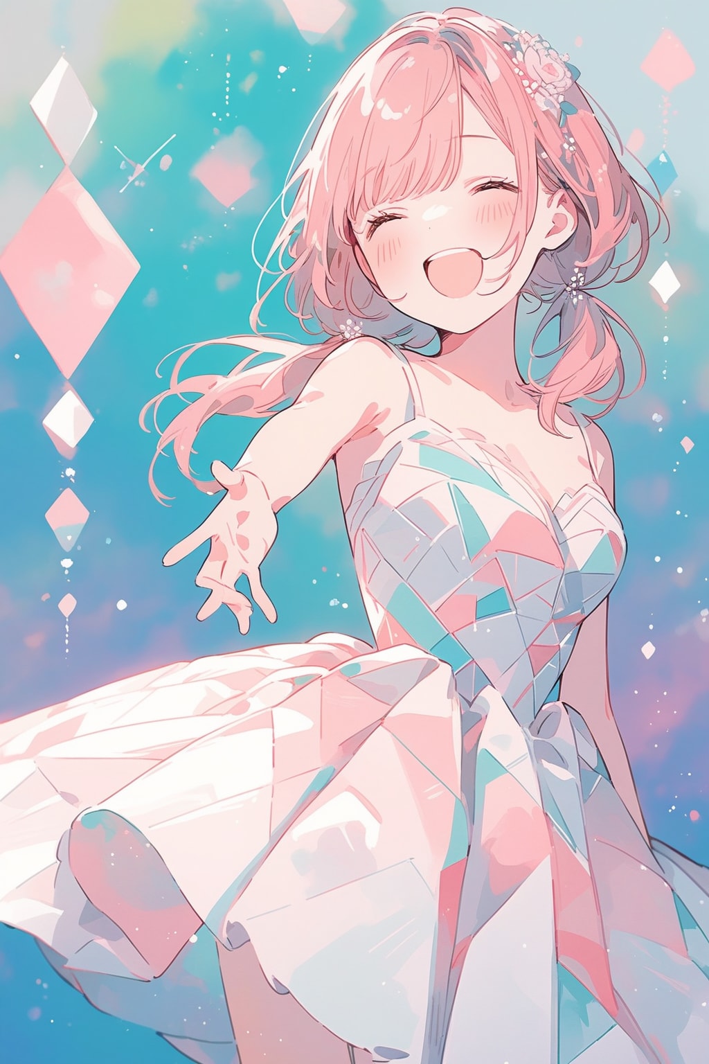 ウェディングドレス姿のお嬢（１６）