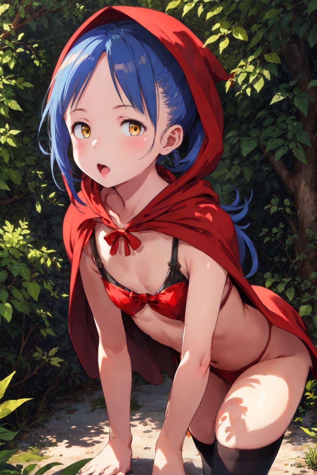 露出好きな赤ずきんちゃん