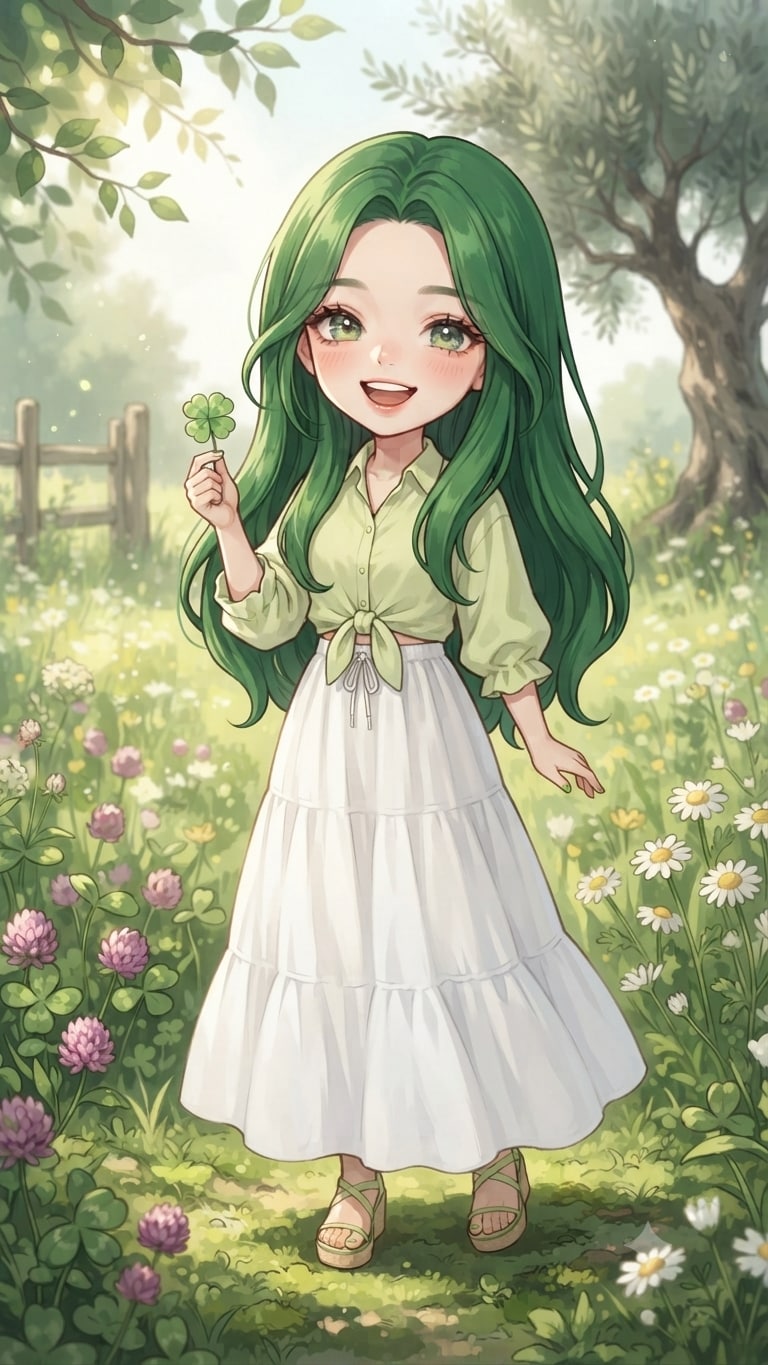 Geminiでちび化💚（緑ちゃん）