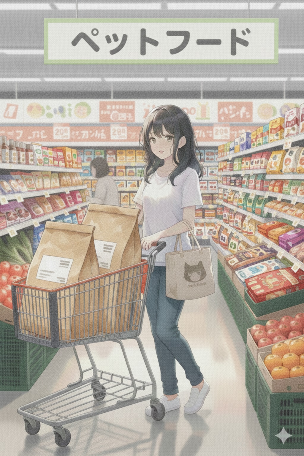 キャットフードを買いに ちちぷいスーパーへ