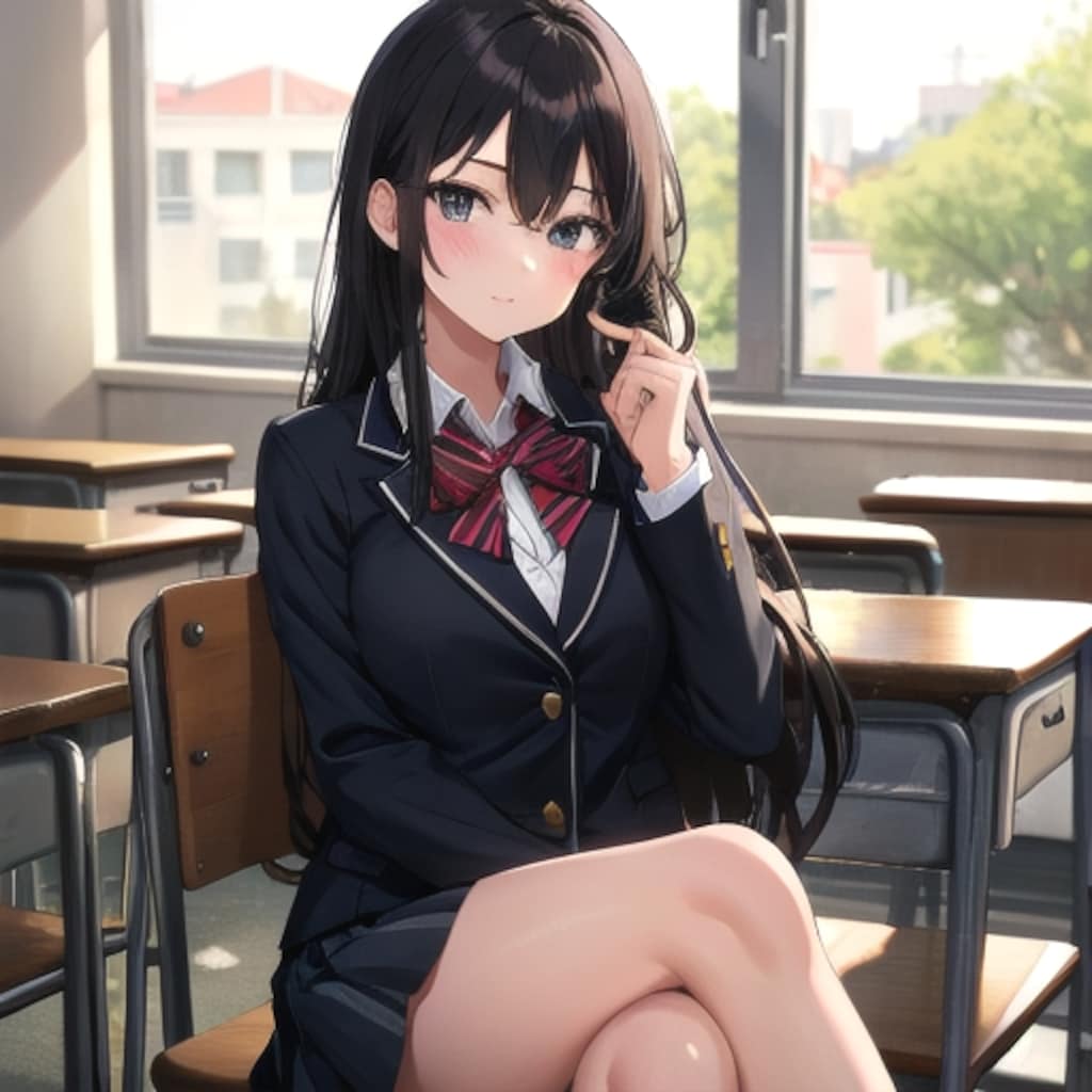 落ち着いてる女の子