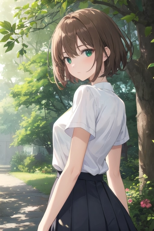 みどりの道 | の人気AIイラスト・グラビア