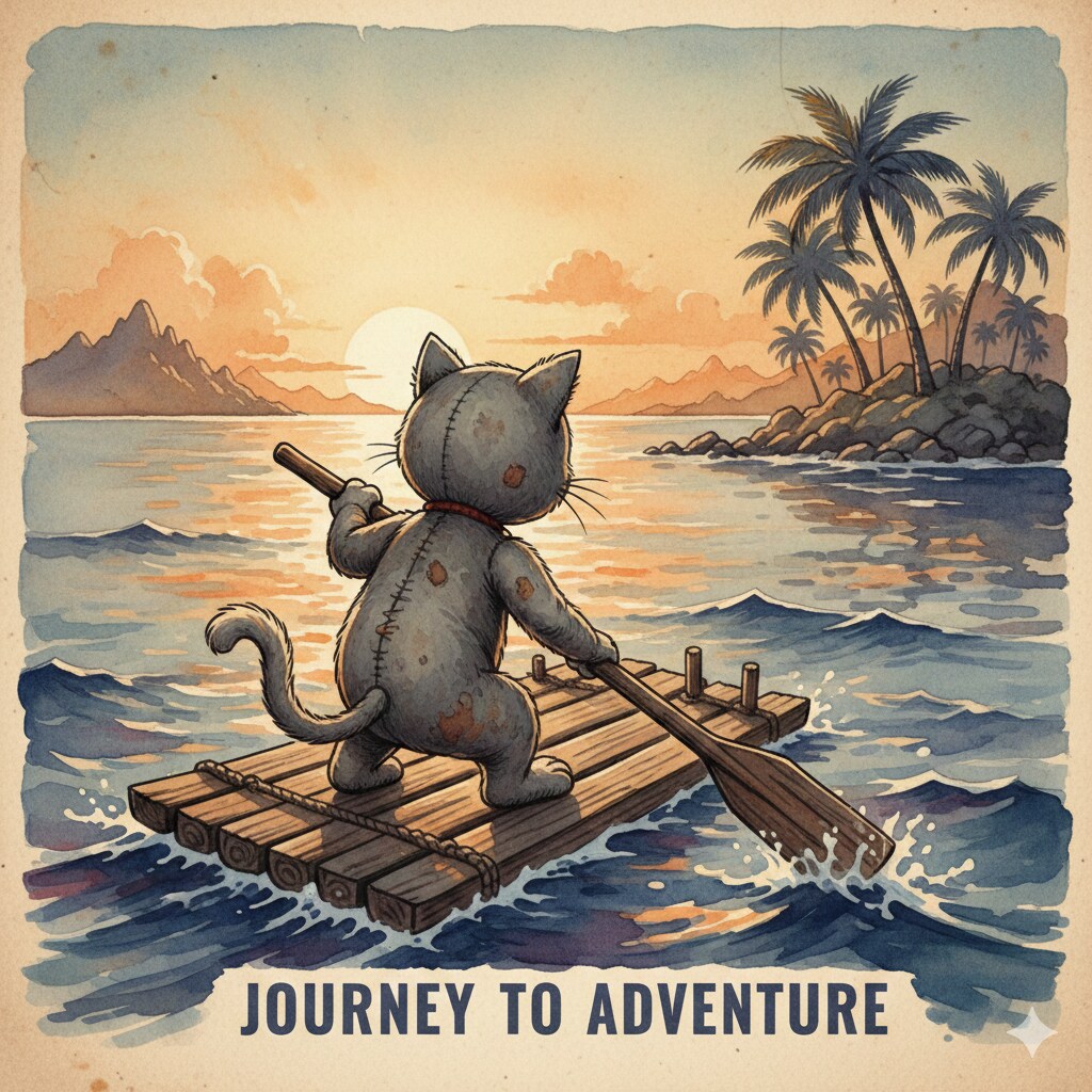 小説『無人島サバイバルにゃ猫人形Final』 【ニャンノ世界】 | の人気AIイラスト・グラビア