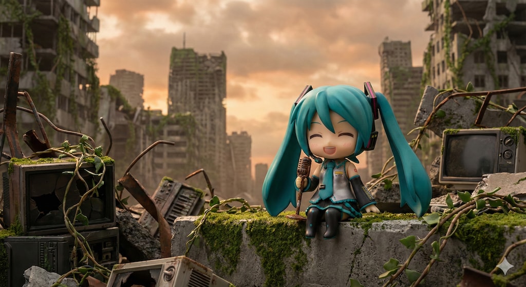 終わってしまった世界に歌姫は歌う あなたの作ってくれたこの歌を...🎶