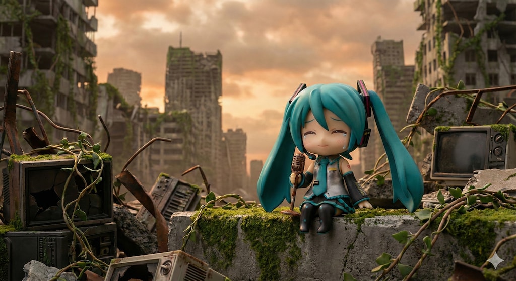 終わってしまった世界に歌姫は歌う あなたの作ってくれたこの歌を...🎶