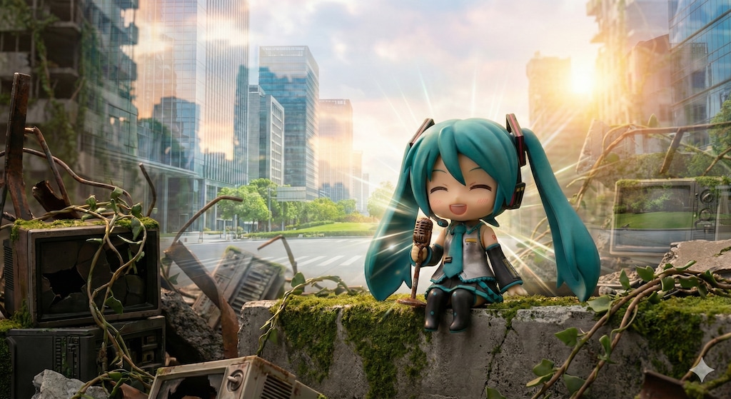 終わってしまった世界に歌姫は歌う あなたの作ってくれたこの歌を...🎶