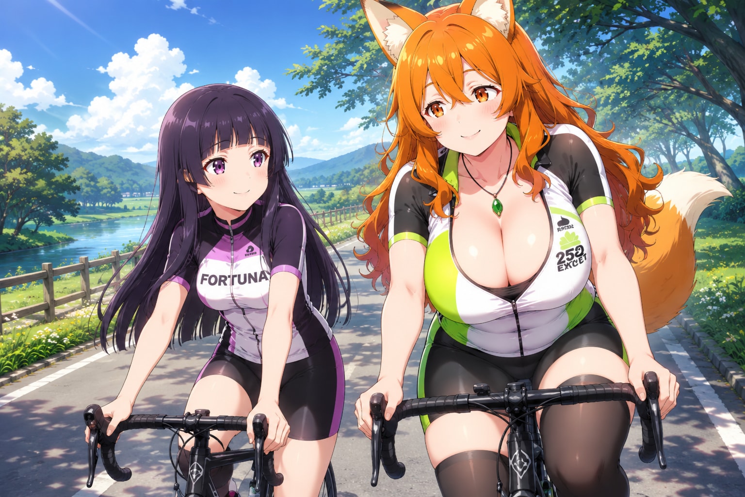 ムチギツネさんとサイクリング
