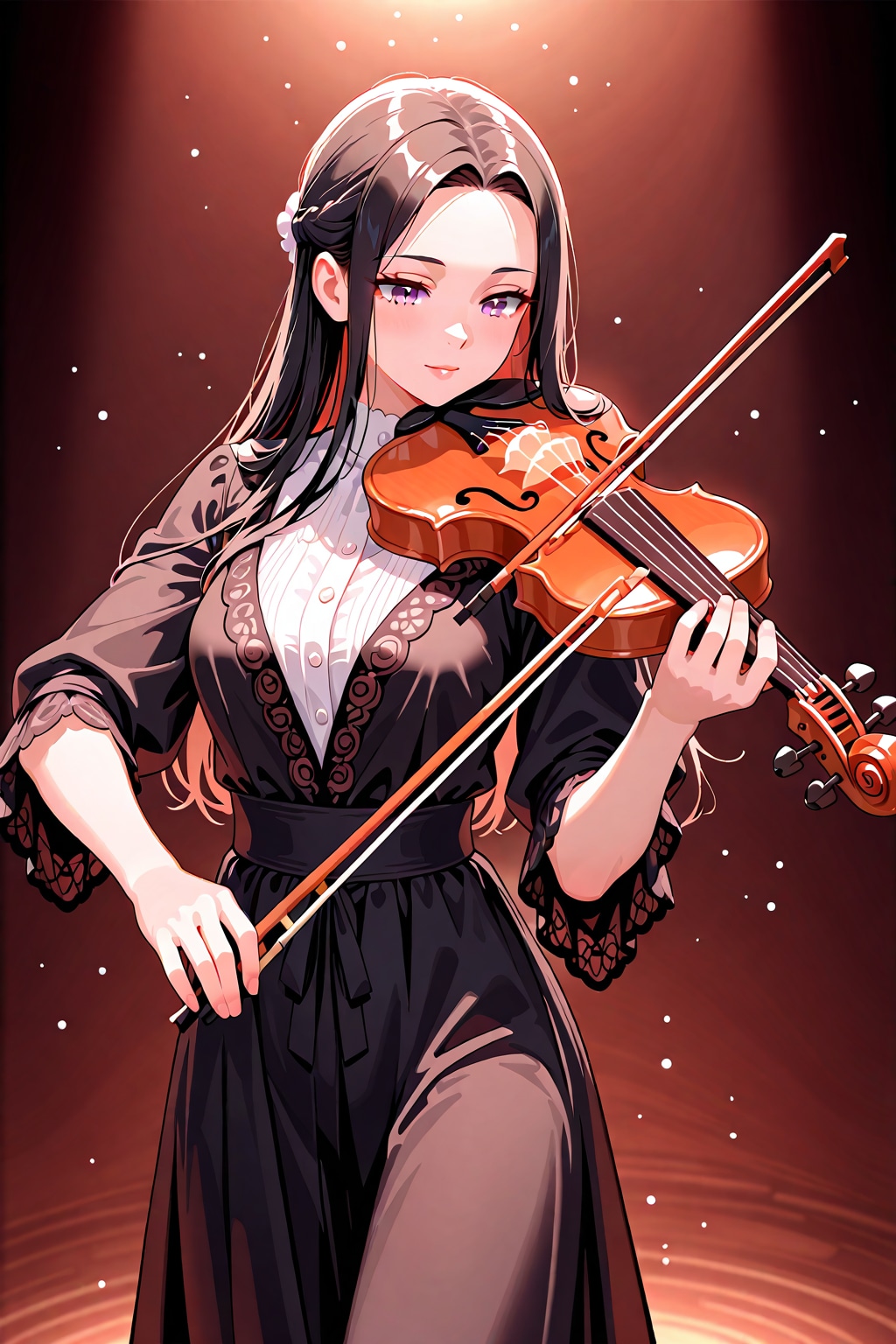 ヴァイオリンを持つ女性 | の人気AIイラスト・グラビア