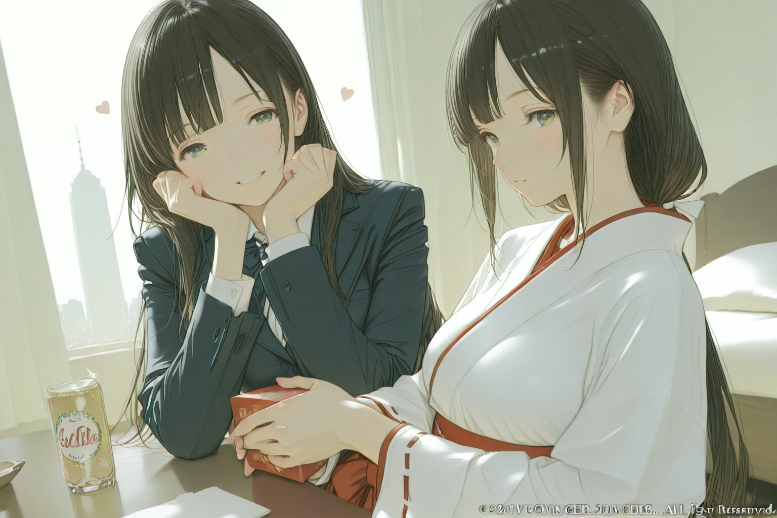 交わる視線、交わる世界 | の人気AIイラスト・グラビア