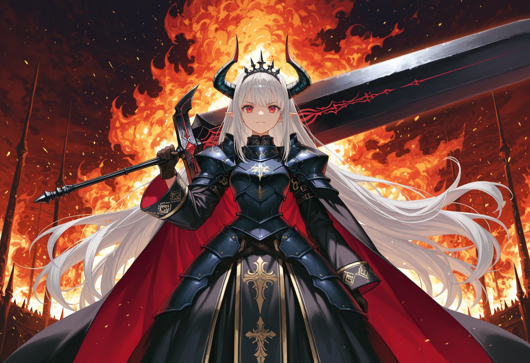 姫騎士銀髪竜姫さん