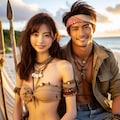 無人島の夕暮れ（遭難中） 7枚目