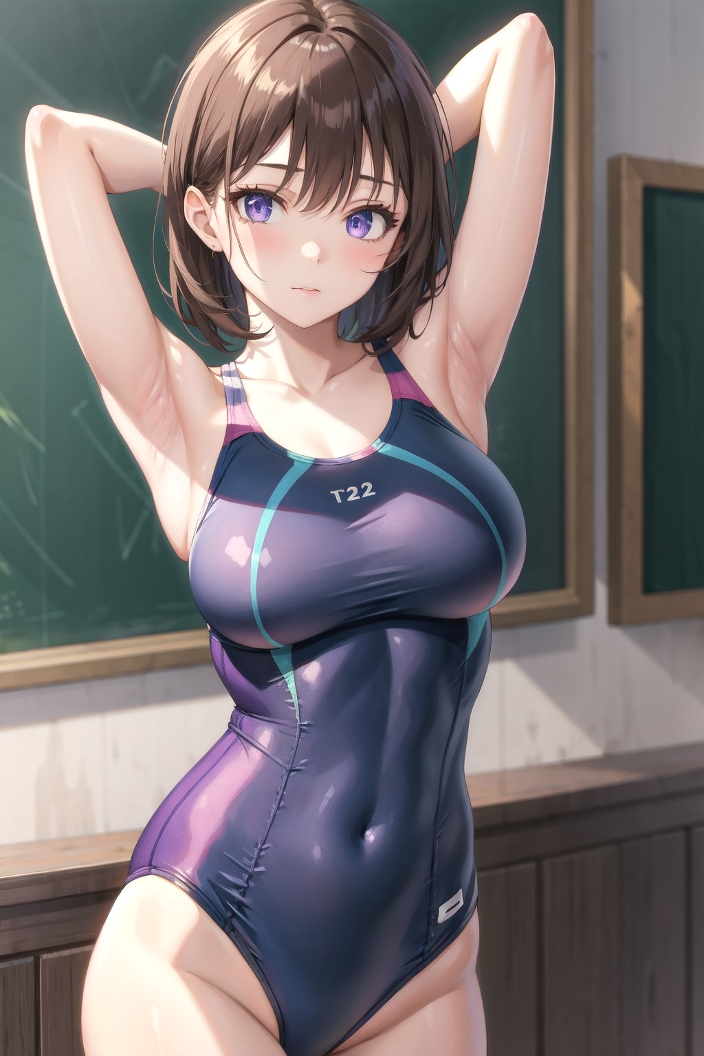スクール水着の女の子