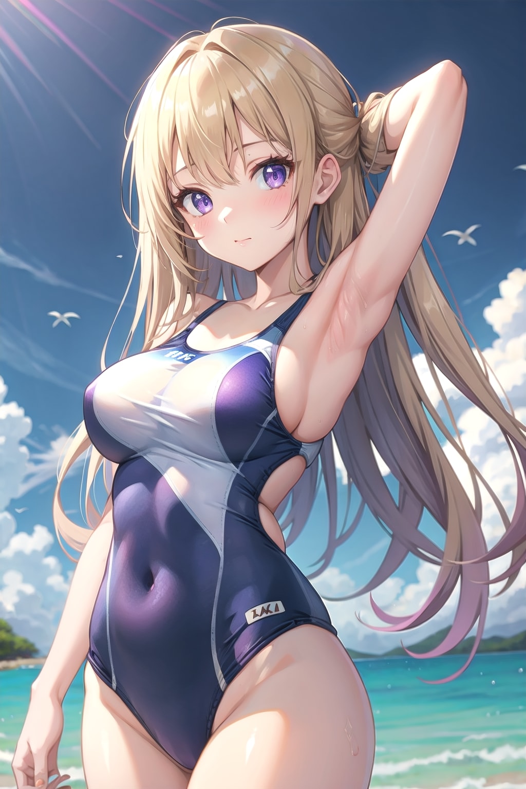 スクール水着の女の子