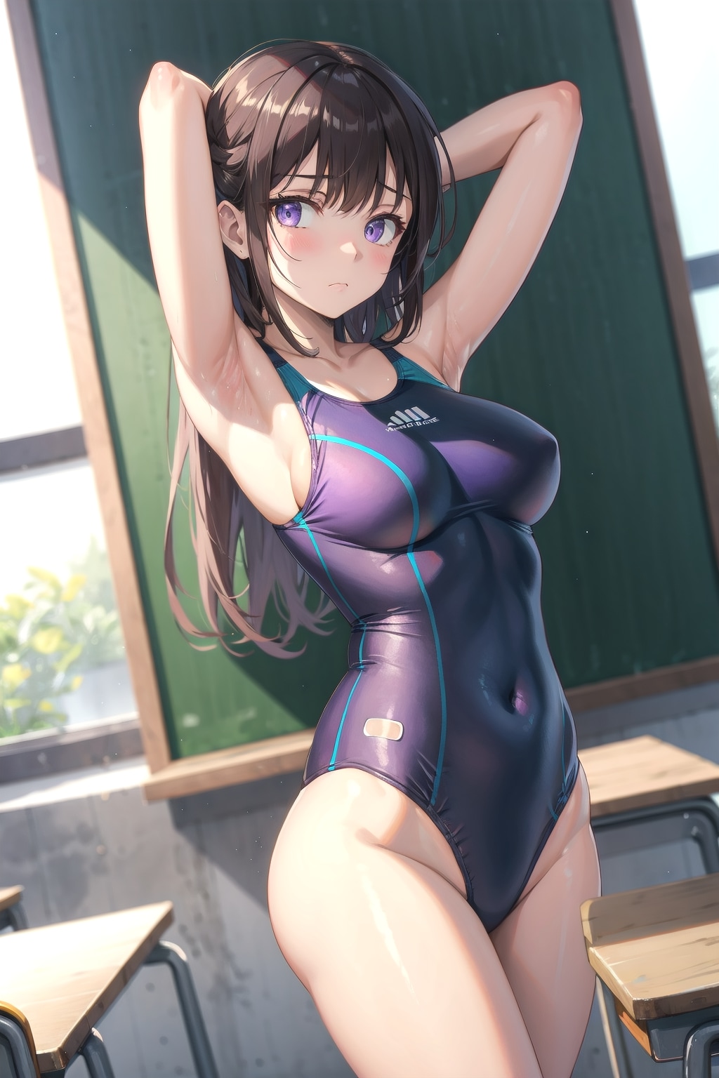 スクール水着の女の子