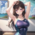 スクール水着の女の子 4枚目