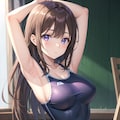 スクール水着の女の子 5枚目