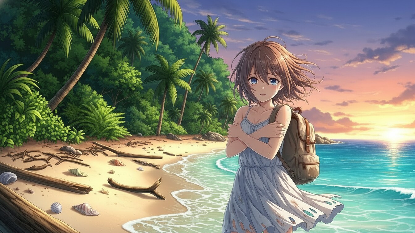 無人島でサバイバルした結果 | の人気AIイラスト・グラビア