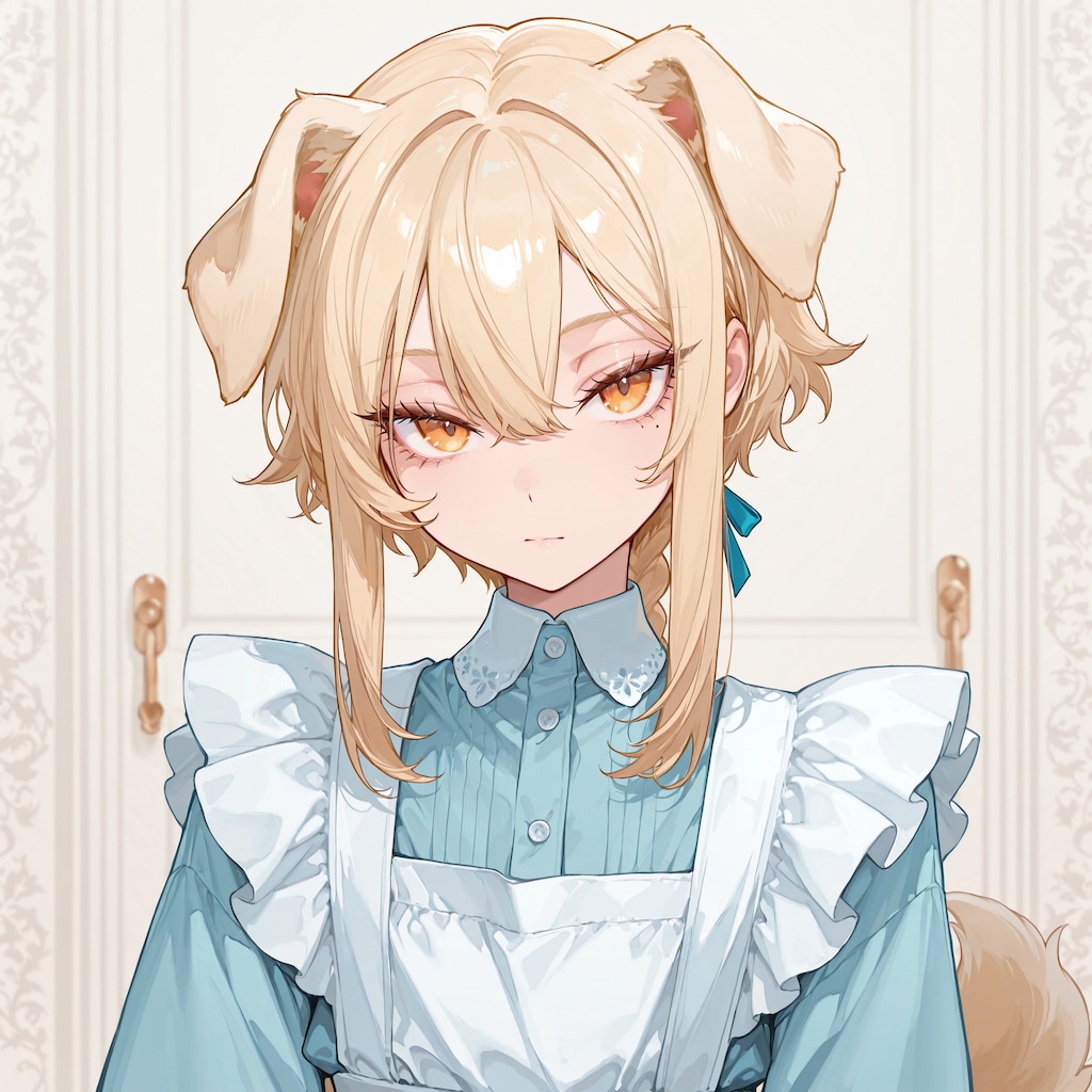 髪を結う藍くん