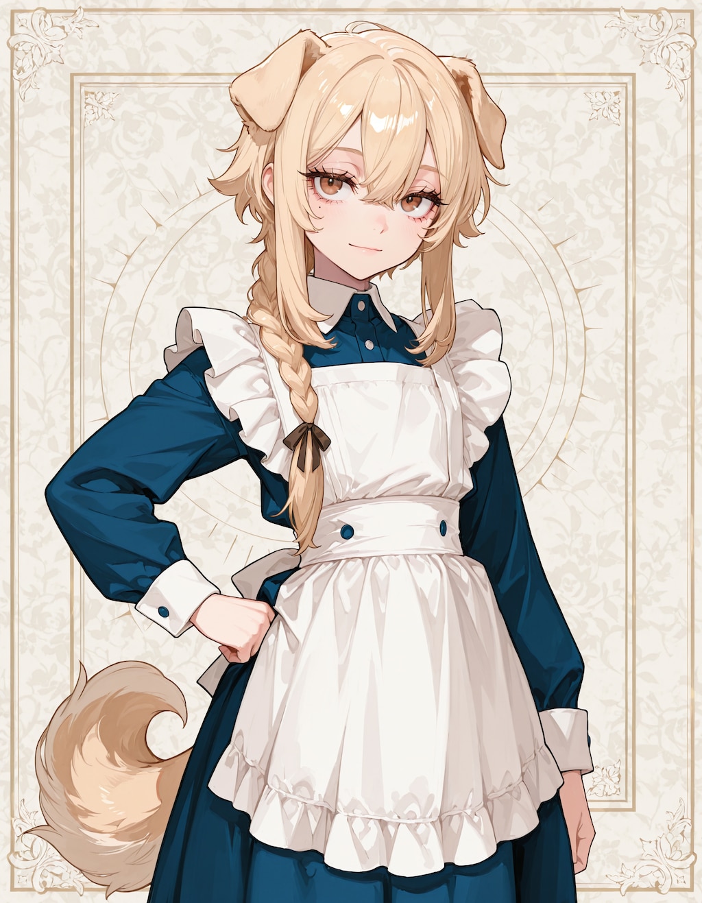髪を結う藍くん