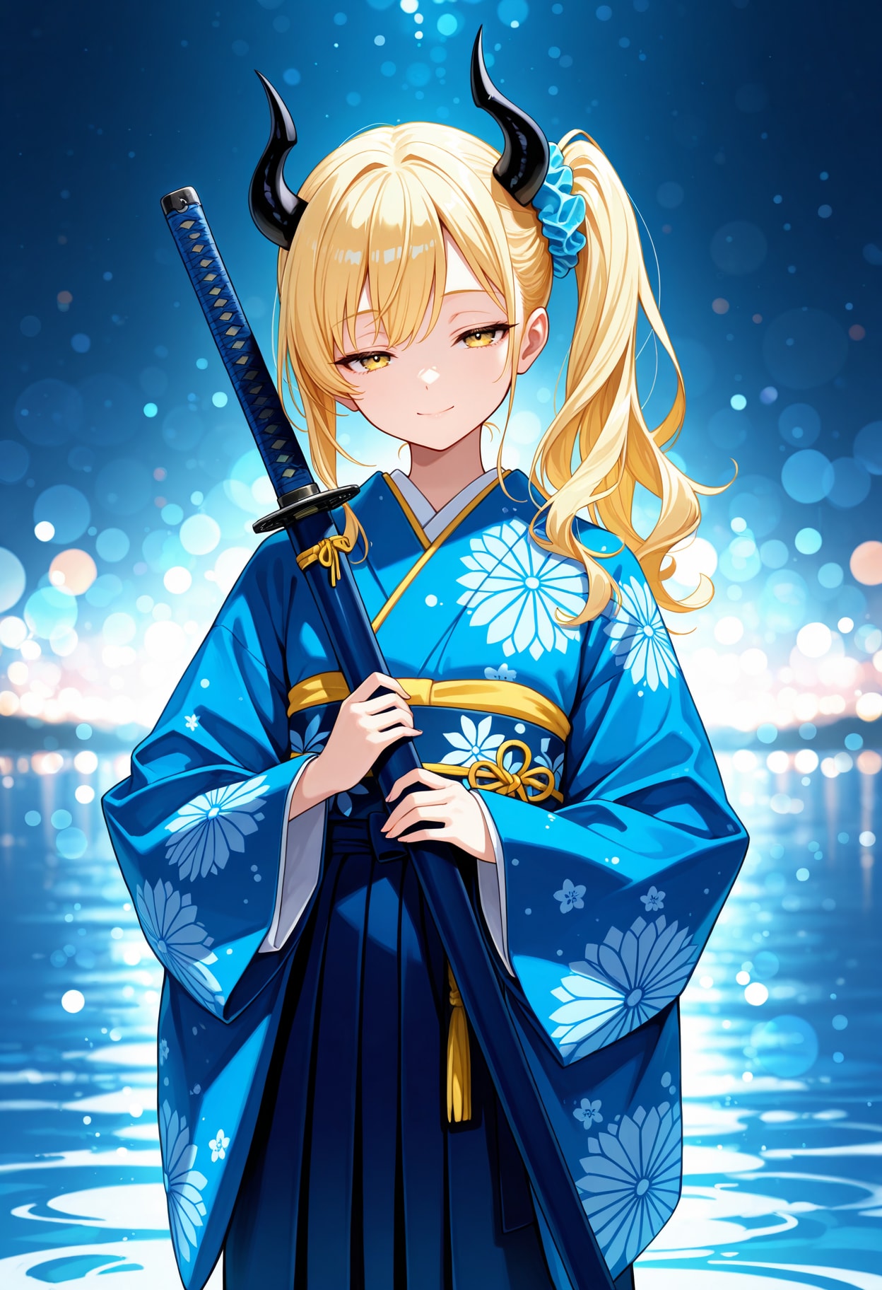 青の水と女鬼高生さん