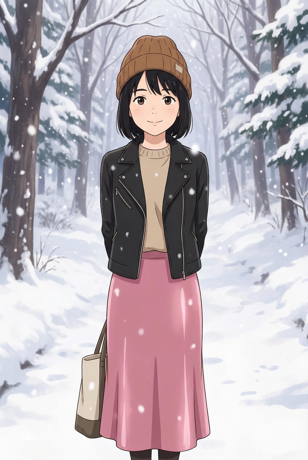 みっちゃん　雪国旅行ファッション