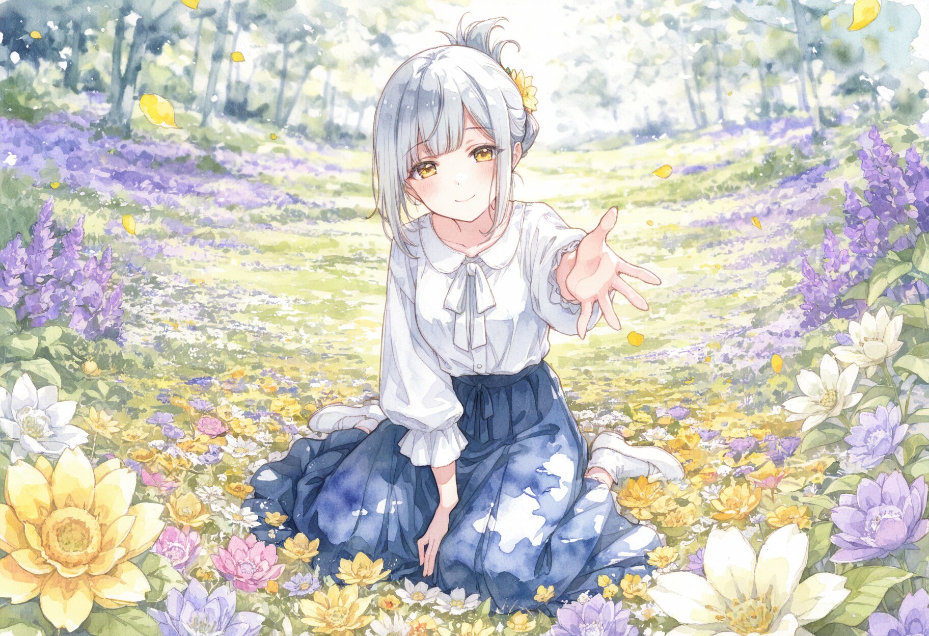 看板娘　flowers
