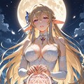 満月の花畑 2枚目