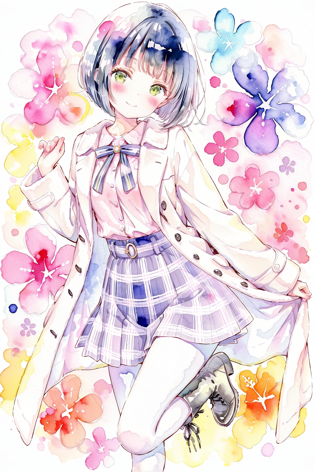女の子(水彩画)(QILIN)
