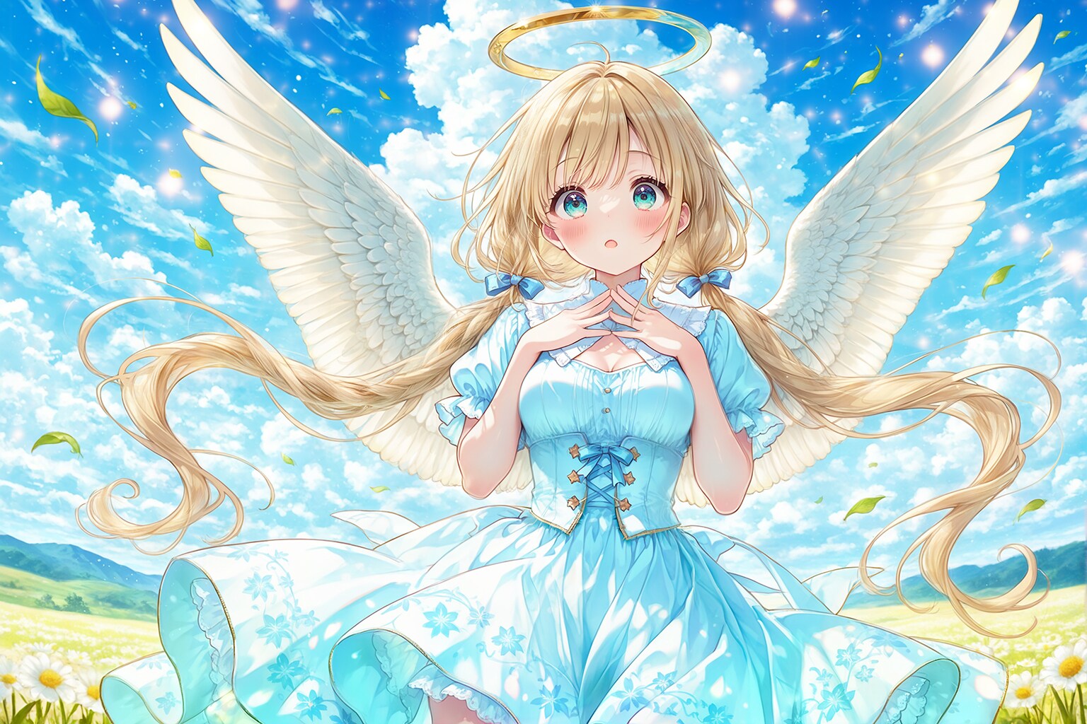 えっと、貴方の守護天使ですっ！ | の人気AIイラスト・グラビア