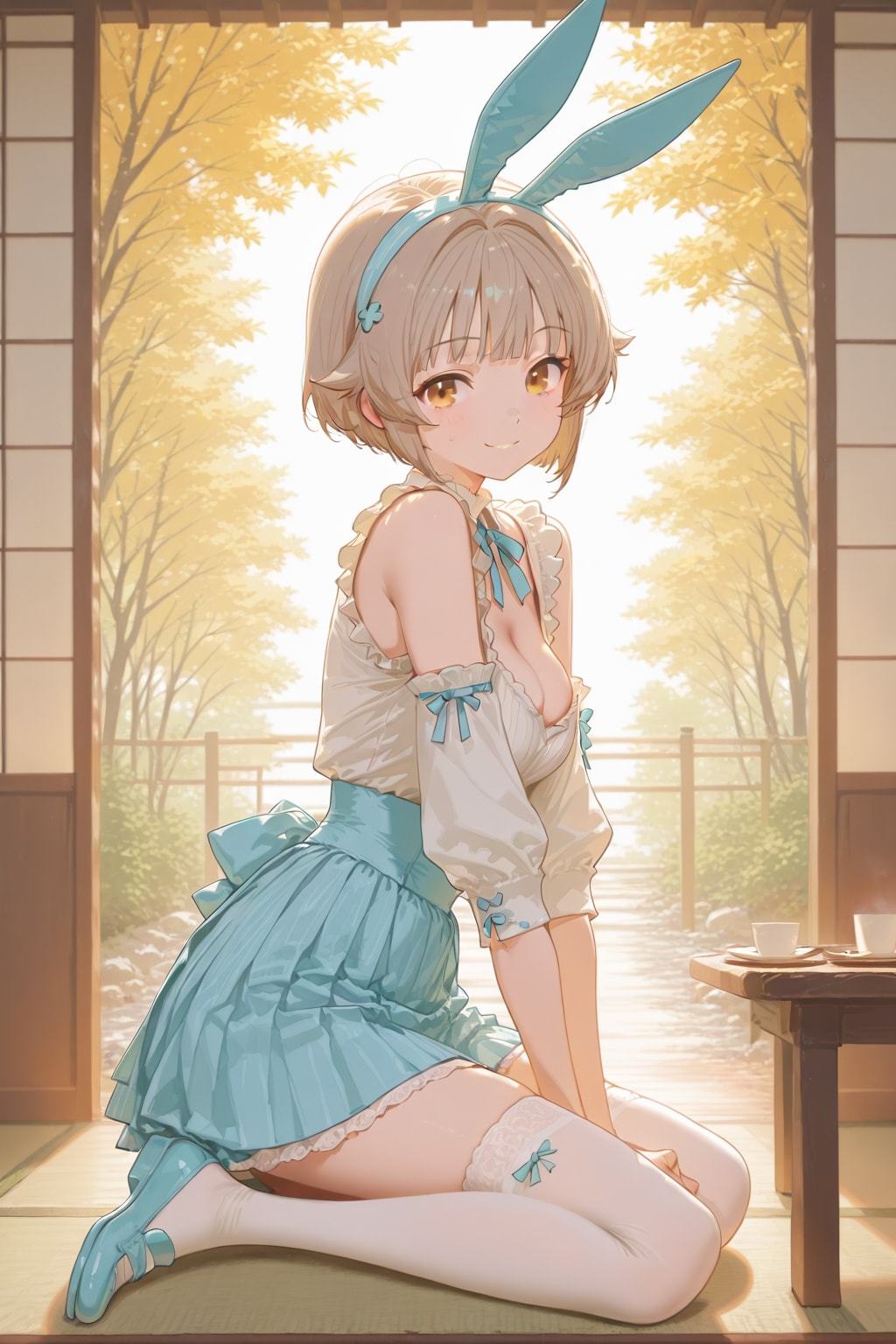 【即落2ｺﾏ】秋の和室🍁にアイドルPEGASUS