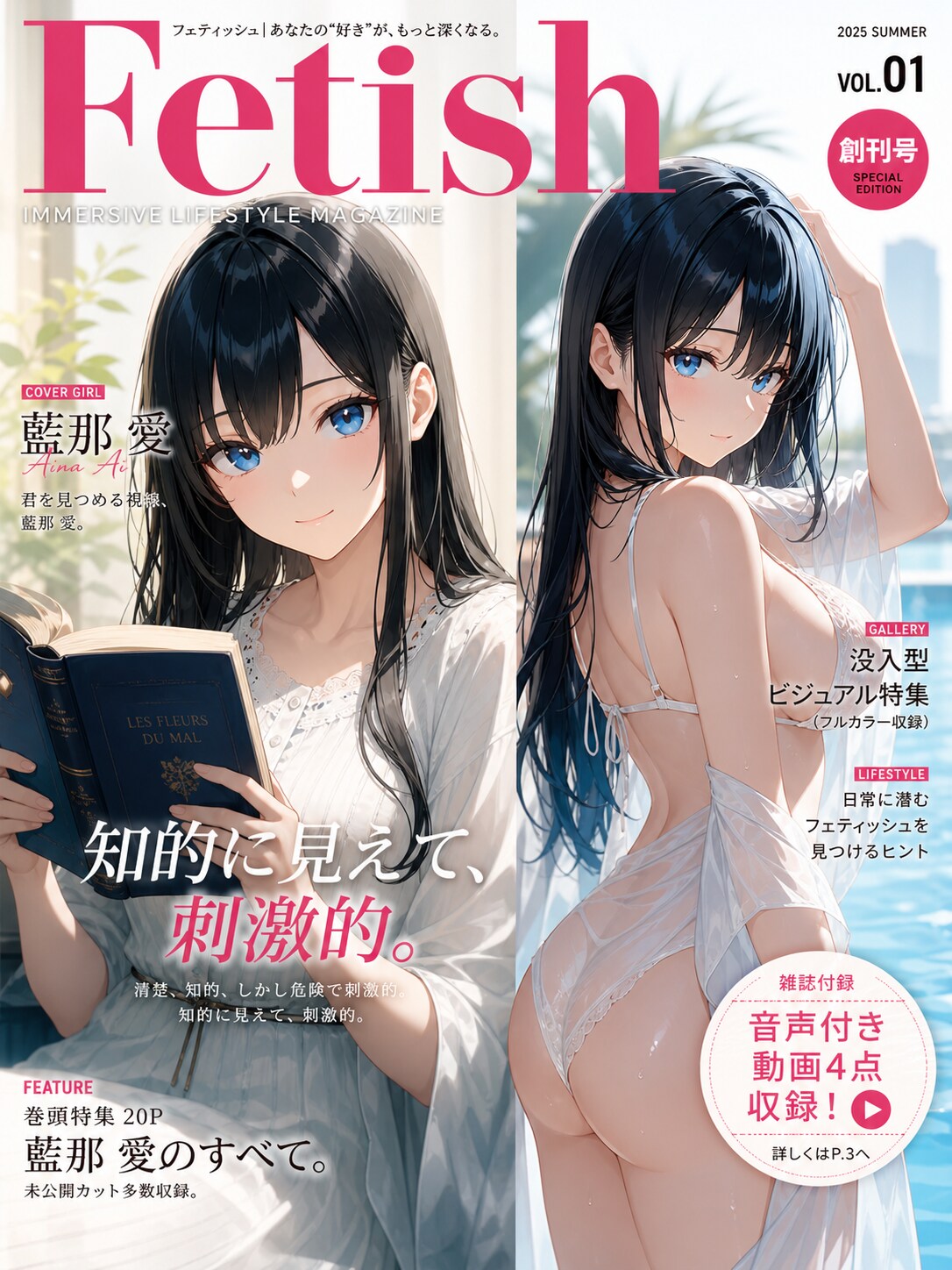 FETISH：Vol1 創刊号「藍那愛」別表紙案