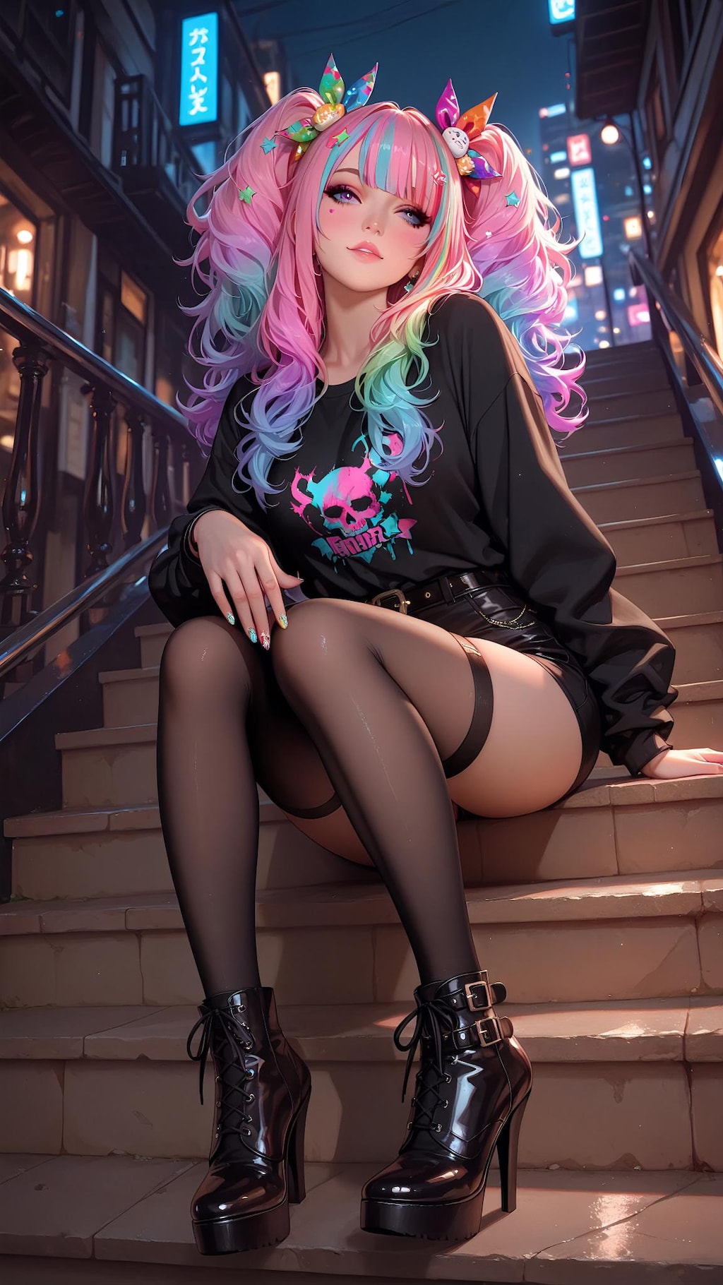 階段の秘密の休息Ⅲ