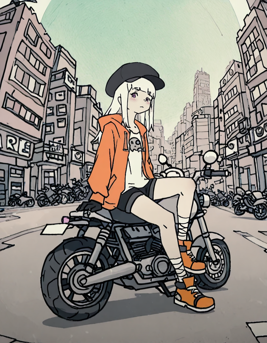 バイクと女の子 | の人気AIイラスト・グラビア
