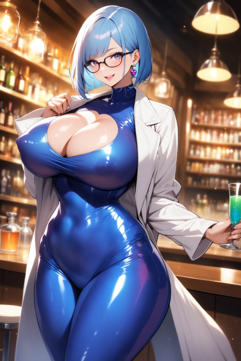 白衣にぴっちり②