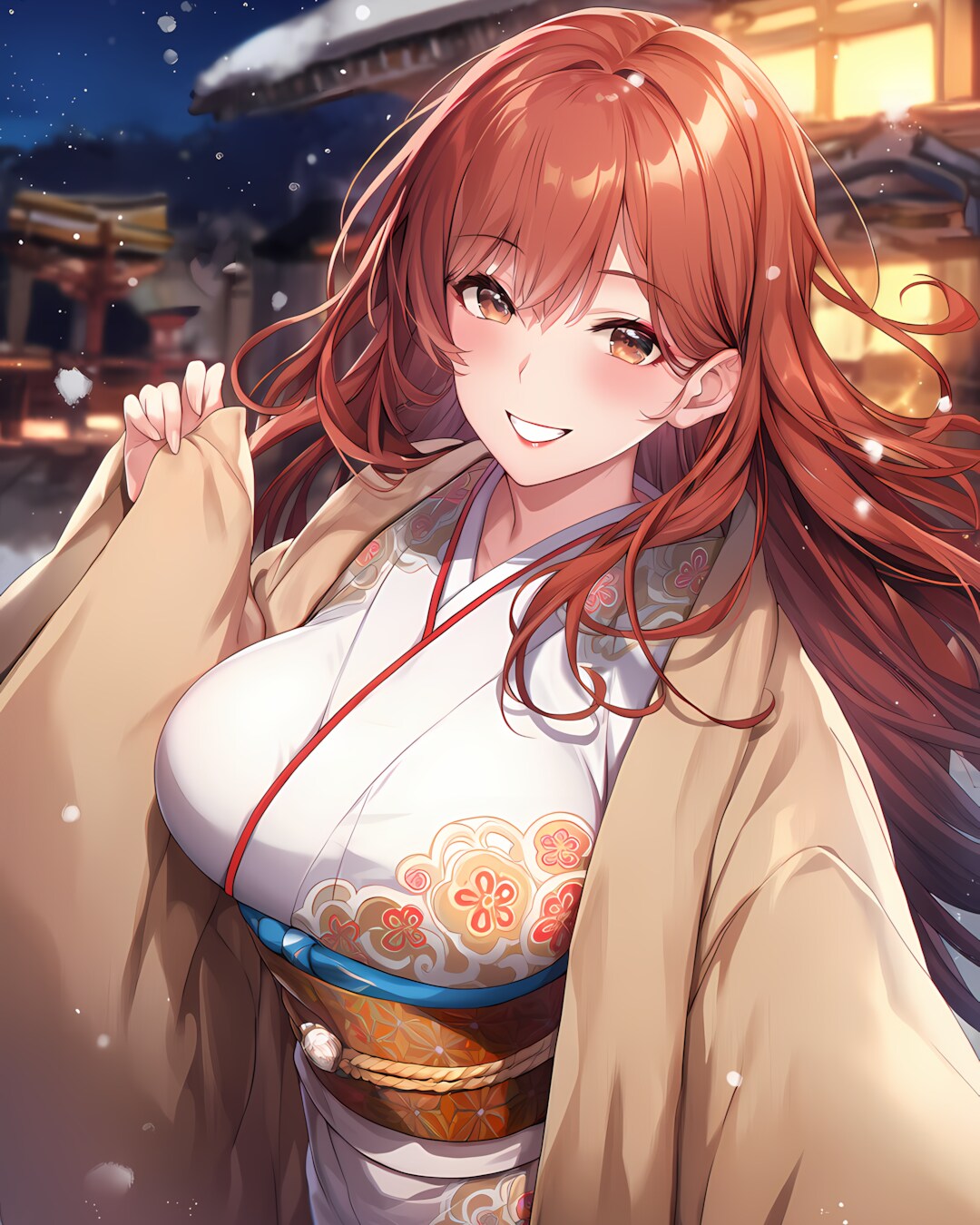 ノノカとミレナとリナの除夜の鐘と新年挨拶