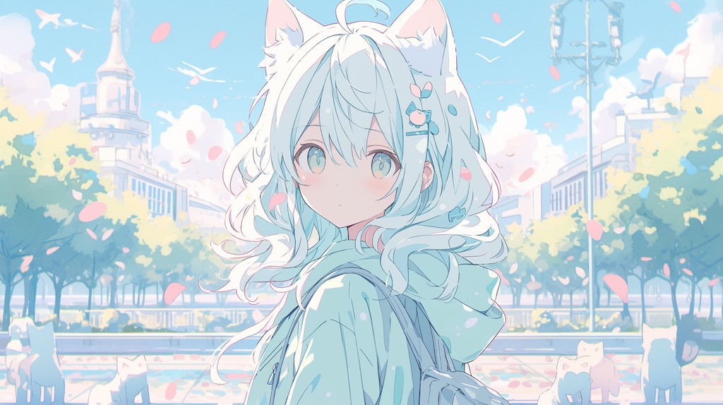 桜舞う街で紡ぐ猫耳少女の物語