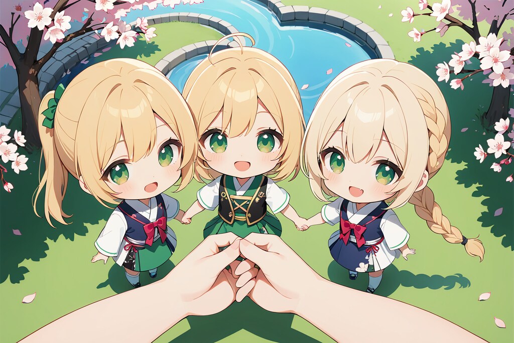 ちびキャラヤスミン三姉妹♪