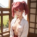 (12作品)巫女(ぽろり)/miko(bare)[high res] 2枚目
