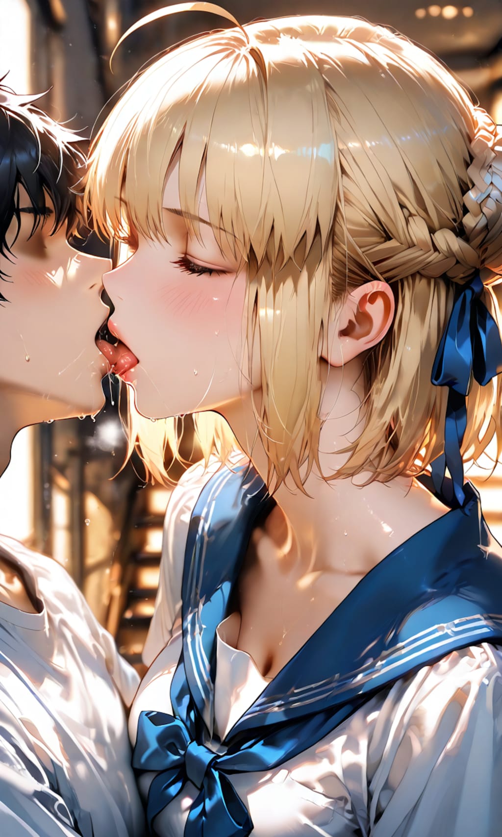 金髪留学生との挨拶はこれに決まってる